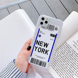 Paraíba Series - World Cities Plane Ticket Cases for iPhone