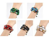 Multilayer Resin And Charm Stones Bracelet - 5 Designs  To Choose From!