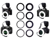 Speedlite RF-550D 14-In-1 Macro LED Ring Flash For Canon Nikon Sony Olympus Panasonic Pentax